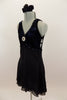 Late Last Night, Black and Navy Lyrical Dress, For Sale. Side