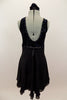 Late Last Night, Black and Navy Lyrical Dress, For Sale. Back