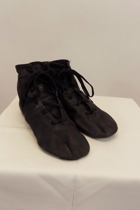 Jazz Boot, Sansha Black Leather Soho JB1 Low Boot Size 7. Side