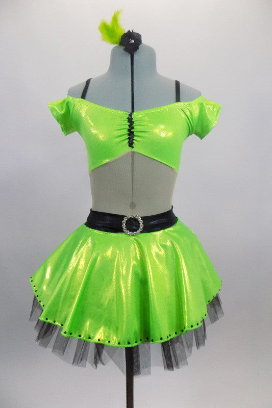 I Don't Feel Like Dancin', Lime Green & Black Jazz Costume, For Sale – Once  More From The Top