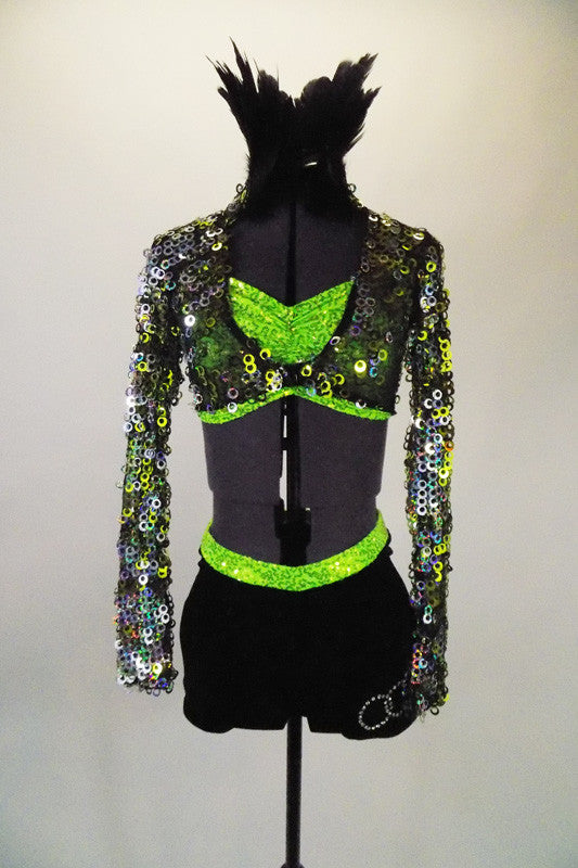 Bird Machine, 3-Piece Feather & Ring Sequin Dance Costume, For Sale – Once  More From The Top