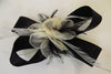 Black and ivory bow hair accessory