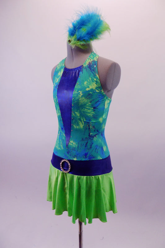 Sweet Escape, Turquoise, Lime & Blue Dress With Gauntlets, For Sale Once More From The Top Sweet Escape, Turquoise, Lime & Blue Dress With Gauntlets, For Sale Once More From The Top