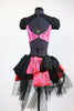 jazz or tap costume black / pink  back
